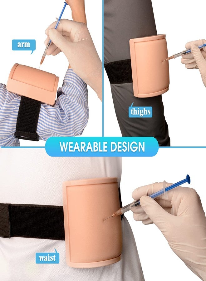 Medarchitect Intramuscular Injection Training Pad Model with 3 Skin Layers IM, SQ, ID Injection Simulator Practice Tool for Medical Education to Student, Nurse, Doctor Educational Supplier - Image 3